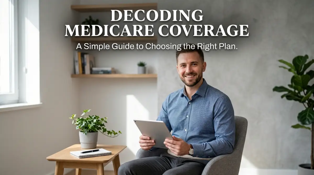 A professional man holding a tablet, symbolizing a clear path to decoding medicare coverage options. Author Name: Anamul Farhad