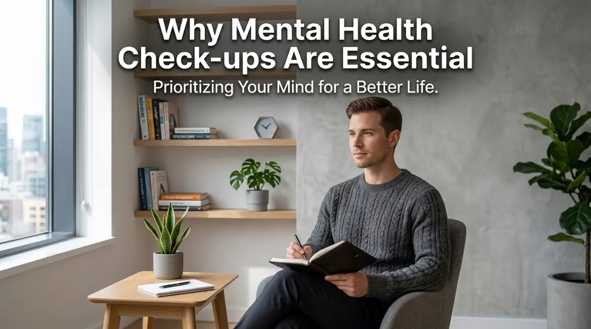A person focusing on their mental health journey to emphasize the need for regular screenings.